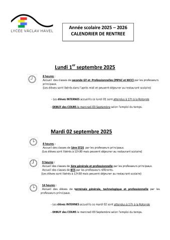 calendrier