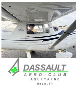 Élève dans un avion