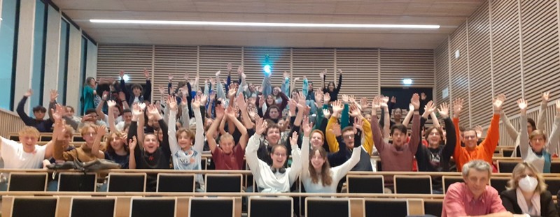 Elèves dans l'amphi