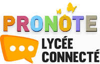 Logos pronote et lycée connecté